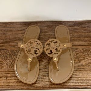 Tory Burch Miller Sandals - Glossy Tan